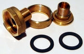 Pumpenverschraubung Messing  �'' AG / 15mm L�tanschlu� mit 1�'' �berwurmutter