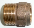 Rotgu�-L�tfitting �bergangsnippel Typ 4243g - 10 x 3/8" Au�engewinde