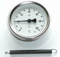 Anlegethermometer 0 - 60� mit Befestigungsfeder