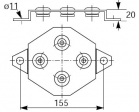 Grundfos Wandkonsole f�r UP 20 N