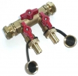 Sp�l- und Bef�lleinheit  3/4'' mit 2 KFE 1/2"