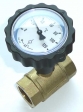 Solar-Kugelhahn 3/4" mit Schwerkraftbremse - Thermometergriff blau