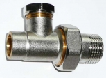 Heizk�rper - Verschraubung 1/2" x 15mm Durchgang, absperrbar mit L�tanschlu�
