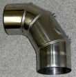 Edelstahl-Abgasrohrbogen  130mm