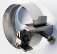 Erdungsbandschelle DN10 - 3/8'', Edelstahl