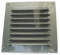 Wetterschutzgitter aus Alu wei�  15x15 cm
