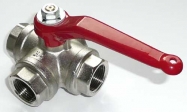 Dreiwege-Kugelhahn  1/4" L-Bohrung