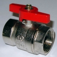 Kugelhahn mit Fl�gelgriff mit vollem Durchgang mit Innengewinde 1/2"