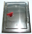 Kamint�re aus Edelstahl V4A  11 x 25 cm