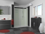 Kinedo Kpl.-Dusche Kinemagic Design für Badewannenaustausch, Nischen-Ausführung hoch mit offenem Einstieg Kinedo Kpl.-Dusche Kinemagic Design für Badewannenaustausch, Nischen-Ausführung hoch mit offenem Einstieg