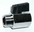 Mini-Kugelhahn mit kurzem Hebel 1/8" Innen- und Au�engewinde