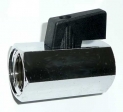 Mini-Kugelhahn mit kurzem Hebel 1/8" Innengewinde