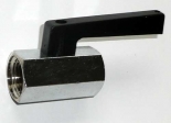 Mini-Kugelhahn mit langem Hebel 1/8" Innengewinde
