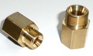 Messing Reduziernippel lang  1/8"AG x M 5 IG