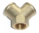 Messing Y-St�ck mit Innengewinde  1/8"
