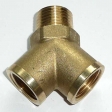 Messing Y-St�ck mit Au�engewinde  1/8"