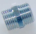 Doppelnippel 1/4", verchromt