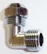 Winkel - Quetschverschraubung 8mm x 3/8'' AG verchromt
