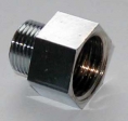 Reduzier-�bergangsnippel 3/8 x 3/8", IG/AG verchromt