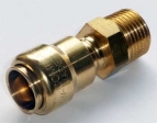 �bergang 16x2mm-1/2'' Au�engewinde als Steckfitting f�r MSV-Rohr
