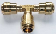 T-St�ck - Kupplung 16x2mm als Steckfitting f�r MSV-Rohr