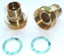 Pumpenverschraubung Messing 1'' AG mit 1�'' �berwurmutter
