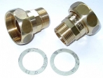 Pumpenverschraubung Messing 1"/ 28mm L�tanschlu� mit 1�'' �berwurmutter