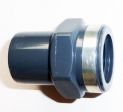 PVC-U  Reduktions-Nippel 20mm x 3/8'' IG