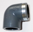 PVC-U  �bergangs-Winkel 20mm x 1/2'' IG