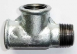 Temperguss Fitting T-St�ck 1/2'' IG-IG-AG verzinkt  Nr. 134