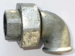 Temperguss Fitting Winkelverschraubung, konisch dichtend 1/4'' IG verzinkt  Nr. 96