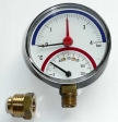 Heizungs - Thermo-Manometer, radial