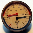 Heizungs - Thermo-Manometer, axial