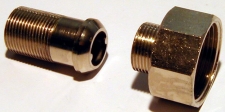 Reduzier-Bausatz 1 1/4" x 3/4" vernickelt, mit Verl�ngerungst�lle
