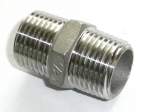 Edelstahl  Sechskant-Doppelnippel 1/8"