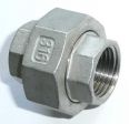 Edelstahl Verschraubung 1/4" IG,  flach- dichtend