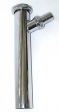 Verstellrohr 1 1/4" verchromt mit Schlauchanschlu� 45�
