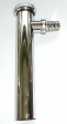 Verstellrohr 1 1/4" verchromt mit Schlauchanschlu� 90�