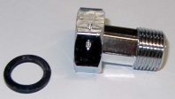 Wasserz�hler - Verschraubung 1/2" verchromt mit Dichtung