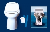 Kpl. Keramik-WC Sanimarin Elite, weiss, mit integrierter Kleinhebeanlage, Wasserspülung und gesteuerter Pumpe, für Garten, Boot, Wohnmobil - 12 V Kpl. Keramik-WC Sanimarin Elite, weiss, mit integrierter Kleinhebeanlage, Wasserspülung und gesteuerter Pumpe, für Garten, Boot, Wohnmobil - 12 V