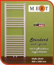 MERT Standard Badheizk�rper gerade 400x1000mm