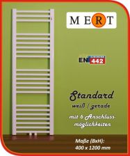 MERT Standard Badheizk�rper gerade 400x1400mm