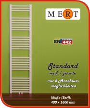 MERT Standard Badheizk�rper gerade 400x1600mm