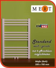MERT Standard Badheizk�rper gerade 500x700mm