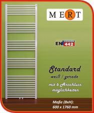 MERT Standard Badheizk�rper gerade 600x1750mm