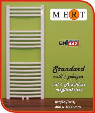 MERT Standard Badheizk�rper gebogen 400x1000mm