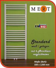 MERT Standard Badheizk�rper gebogen 500x1200mm