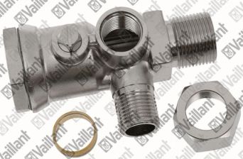 Vaillant Wartungshahn f�r Heizkreisanschlu� 3/4'' Aufputz, mit Sicherheitsventilanschlu�