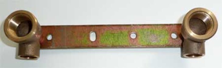 Rotgu�-L�tfitting Montageeinheit flach 4977G - 15x1/2''  100mm