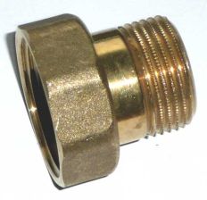 Gewinde-Anschlu�verschraubung, Mess. flachdichtend  1/2''